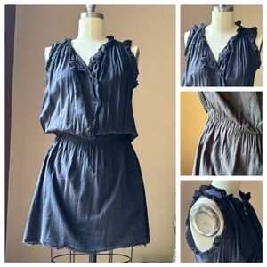 Isabel Marant Etoile black mini cotton dress size M - L